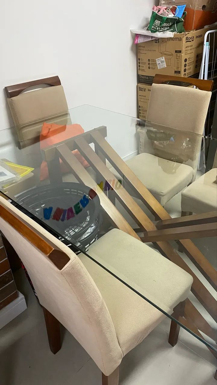 Mesa de jantar de vidro  - Foto 3