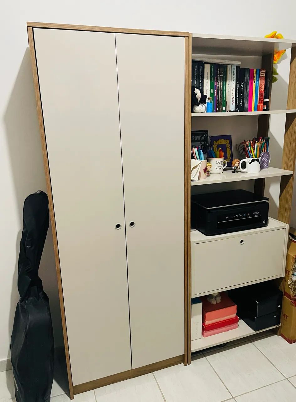 Armário Multiuso + Estante 