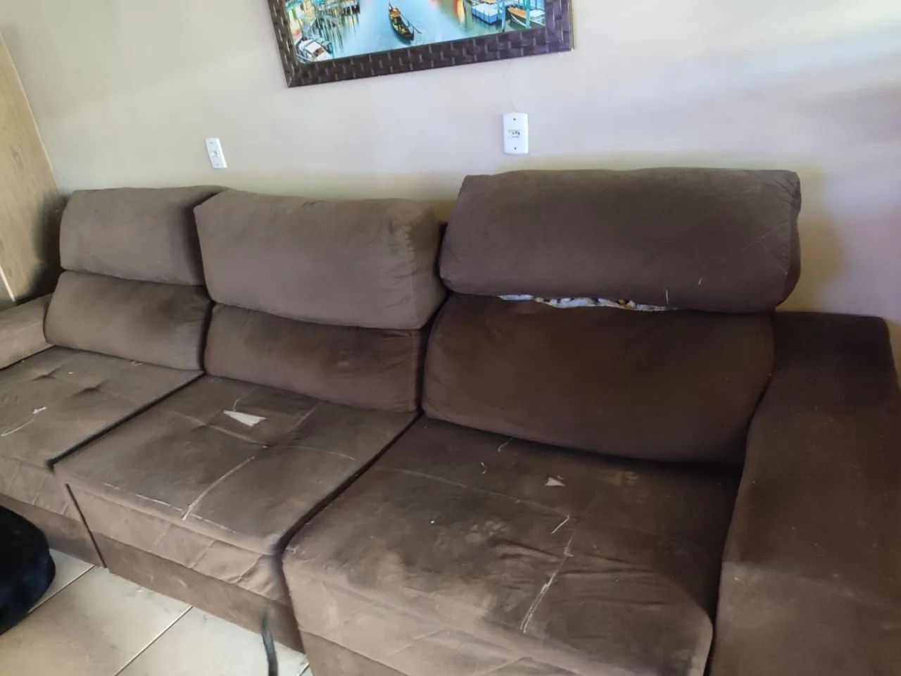 Vende se um jogo de sofá poltrona usado 