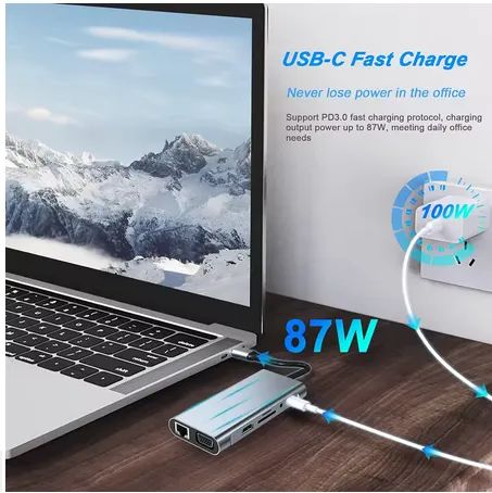 HUB USB C, adaptador USB C 11 em 1  - Foto 4