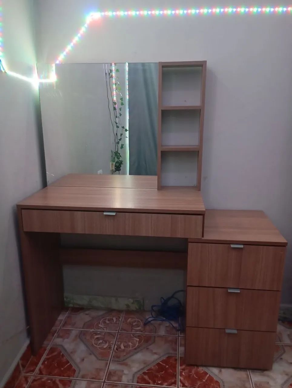 Dressing table in dressing-room style - mirror + 4 drawers65082764073345121