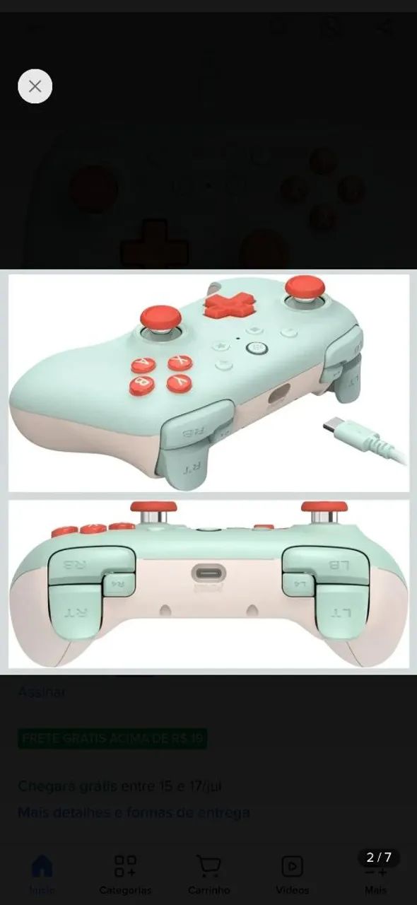 Controle PC / Android 8bitdo 2c  - Foto 3