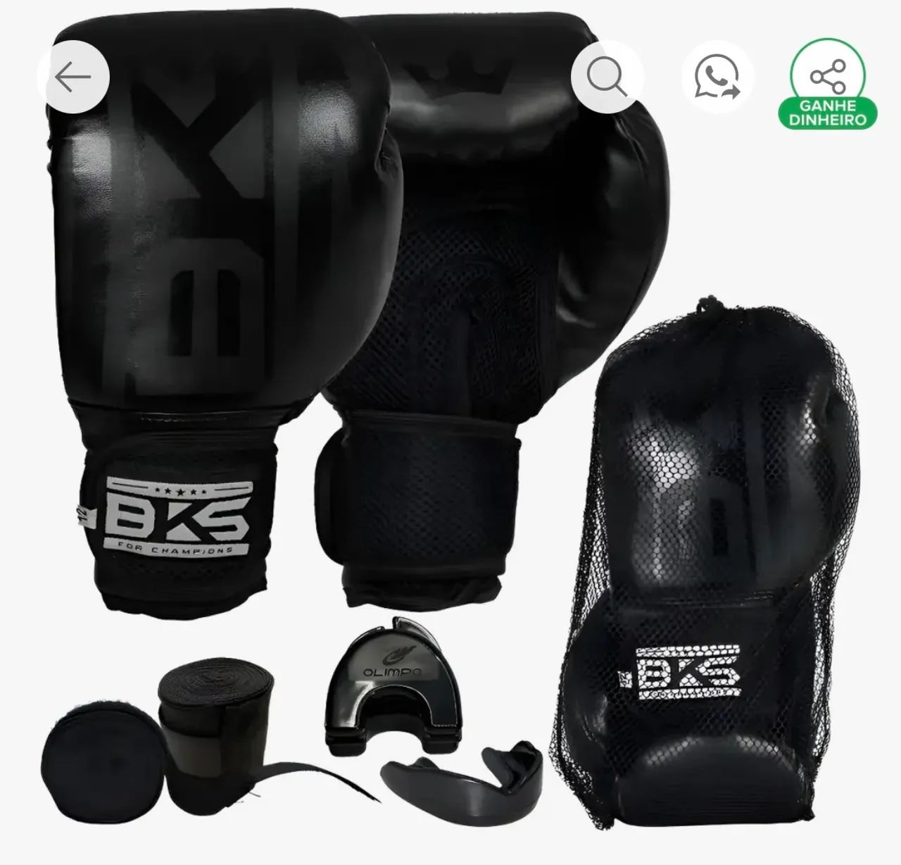 LUVA MUAY THAI BKS - Foto 2