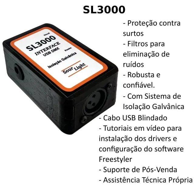 SL3000 - MESA DMX PROFISSIONAL NO COMPUTADOR - Foto 2