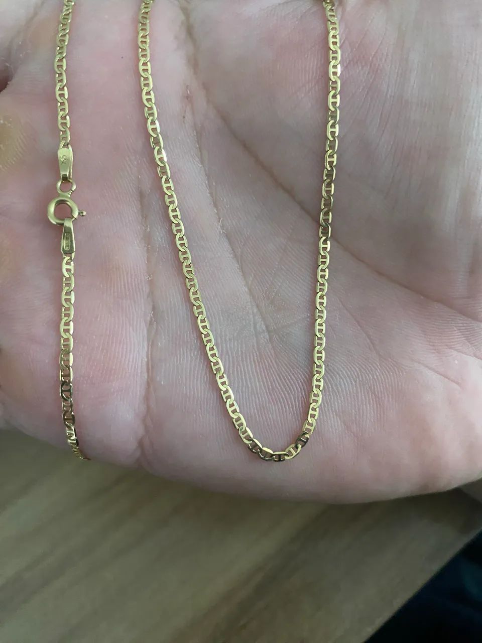 Corrente piastrine no ouro 18k - Foto 3