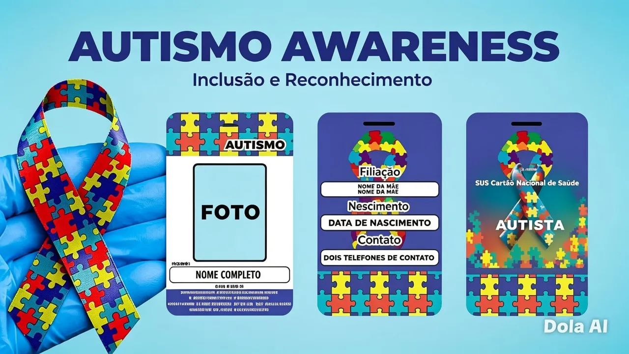 Confecção de carteirinha de autista,Sus e arte digital para convites  - Foto 3