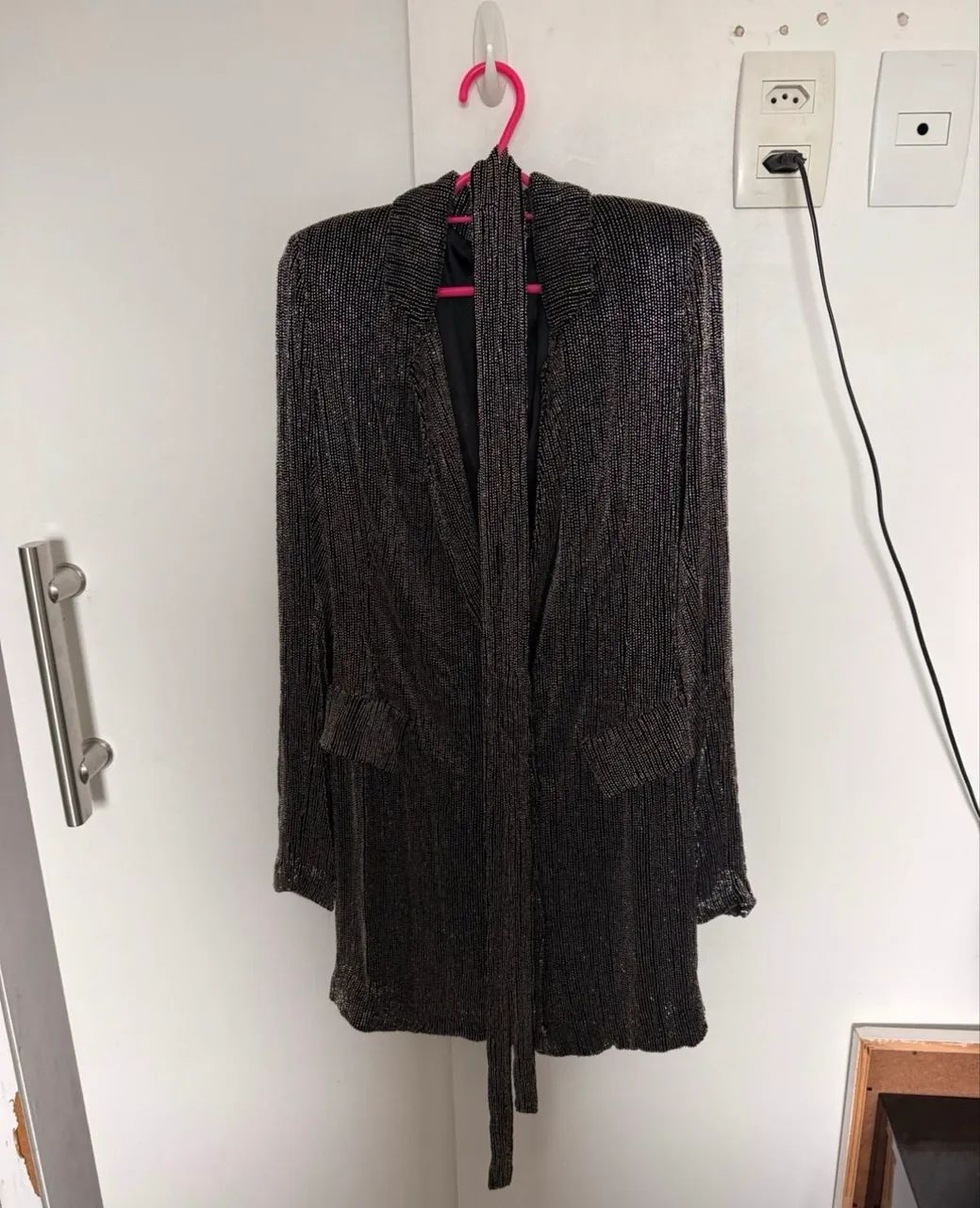 Blazer vestido canutilho Animale P - Foto 5