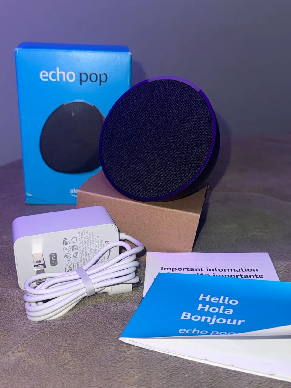 Amazon. Alexa Echo Pop - Preta (nunca utilizada) - Foto 2