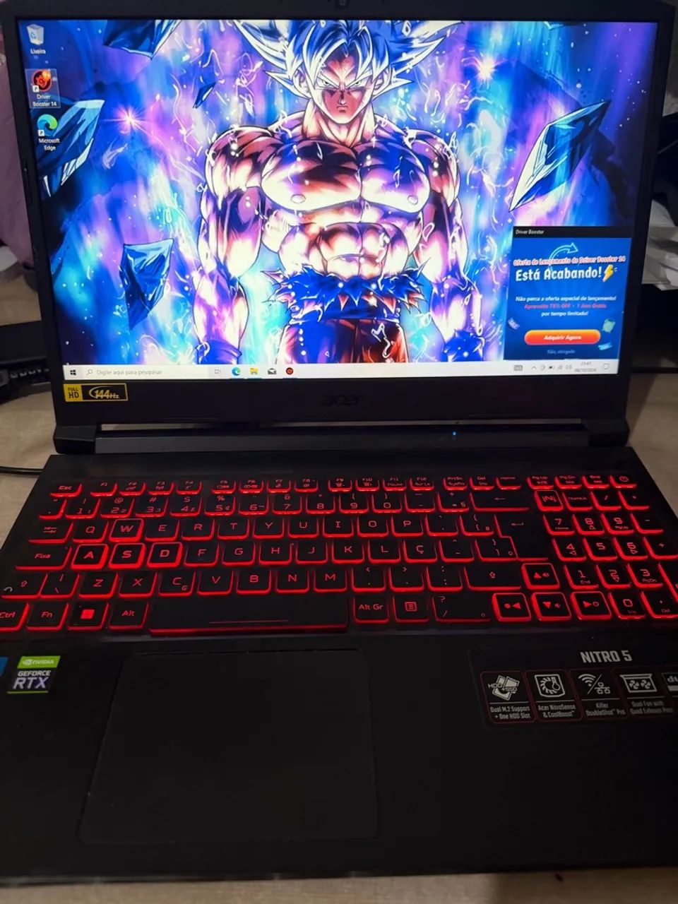 Acer Nitro 5, RTX 3050. Recebo seu console ou notebook gamer.