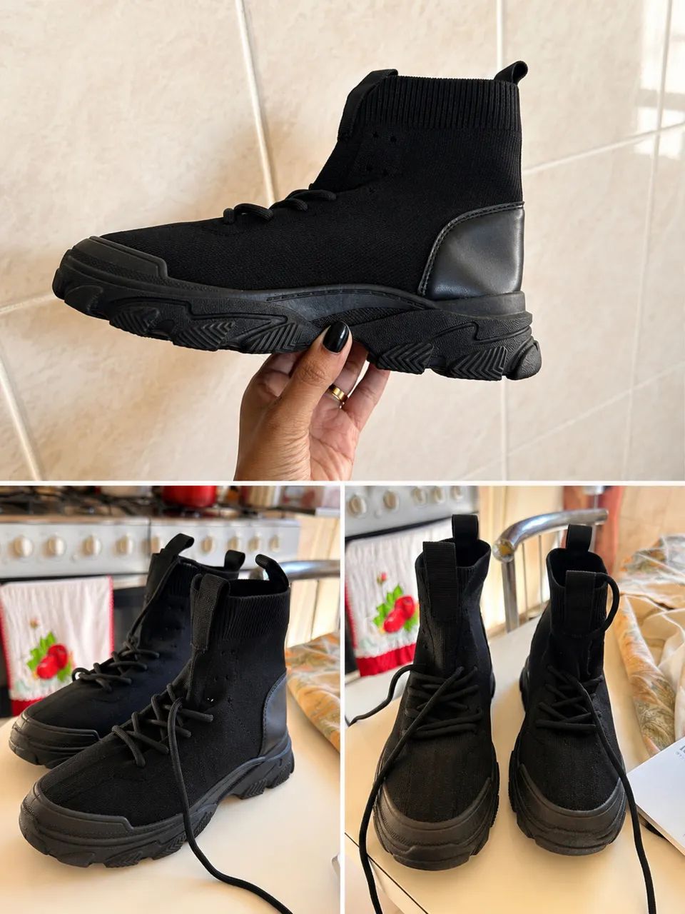 Bota SHEIN Preta - Tam. 35 