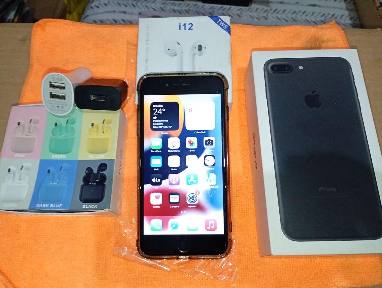 iPhone 7Plus Black 128gb funcionando  - Foto 3
