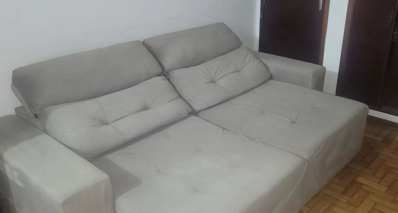 Sofá 2,5 metros retrátil e reclinável - Foto 2