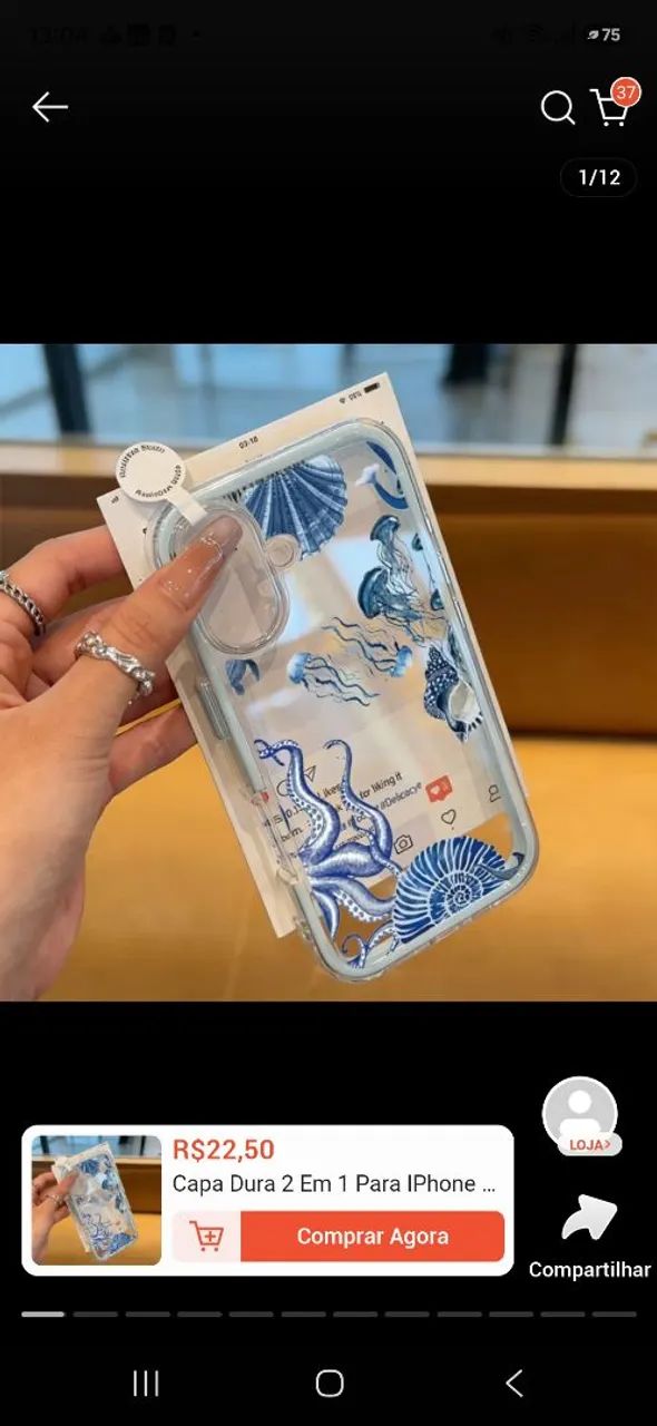 Capa de celular iphone 16