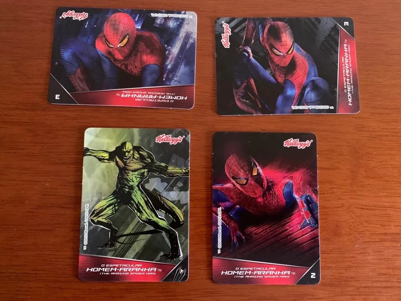 lote 4 cards homem aranha kelloggs - Hobbies e colees - Loteamento Jardim  dos Eucaliptos, Trememb 1491769319 | OLX