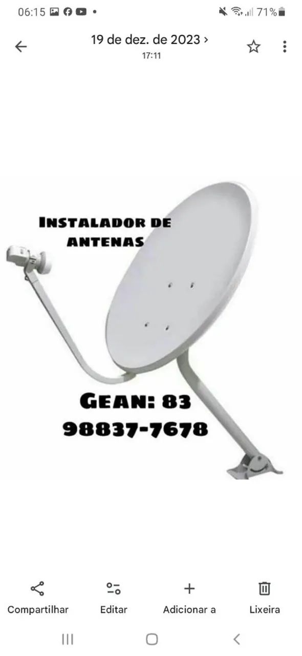 Antenista antenas instalado 