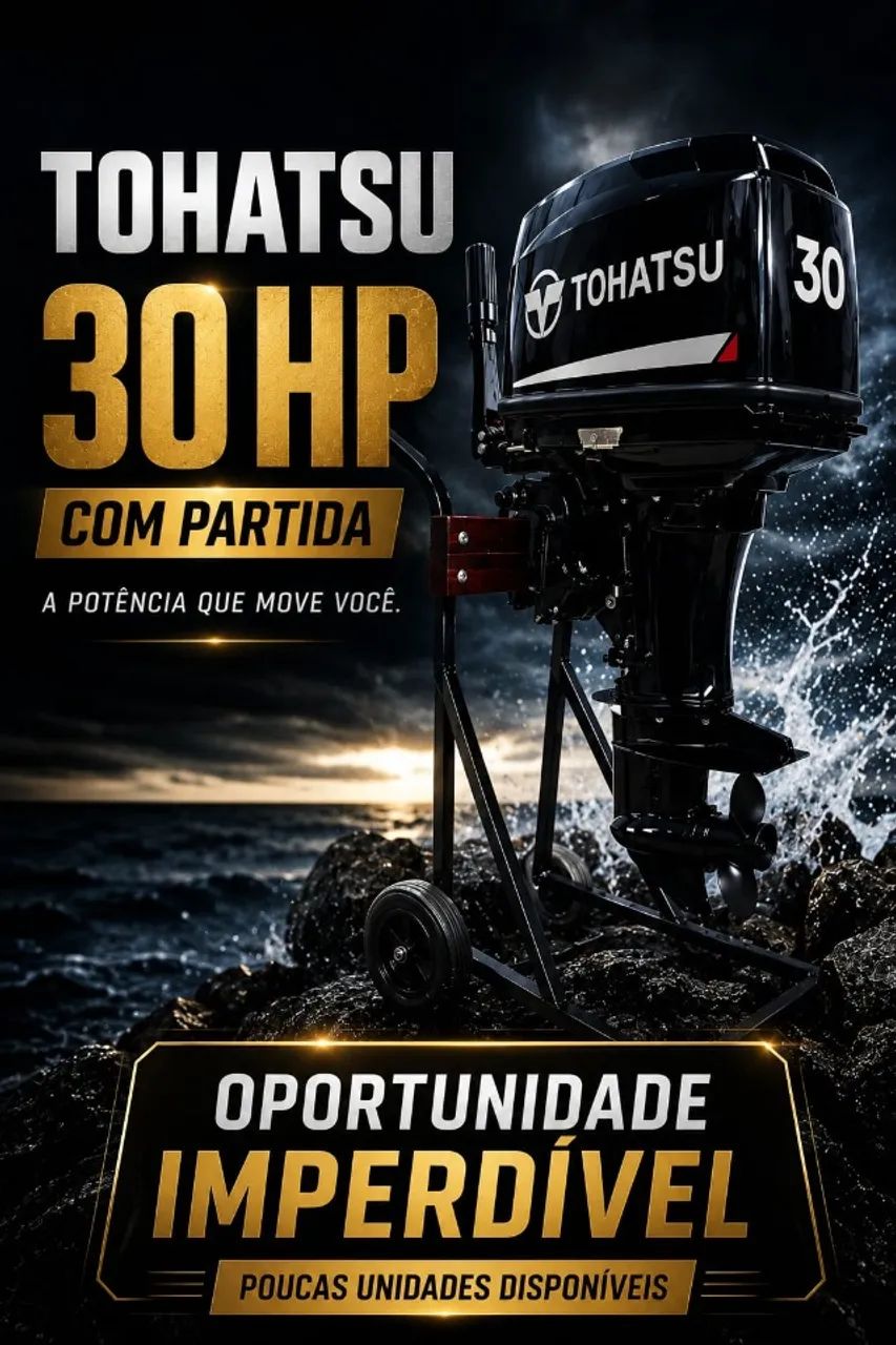 *OPORTUNIDADE* TOHATSU 30HP COM PARTIDA