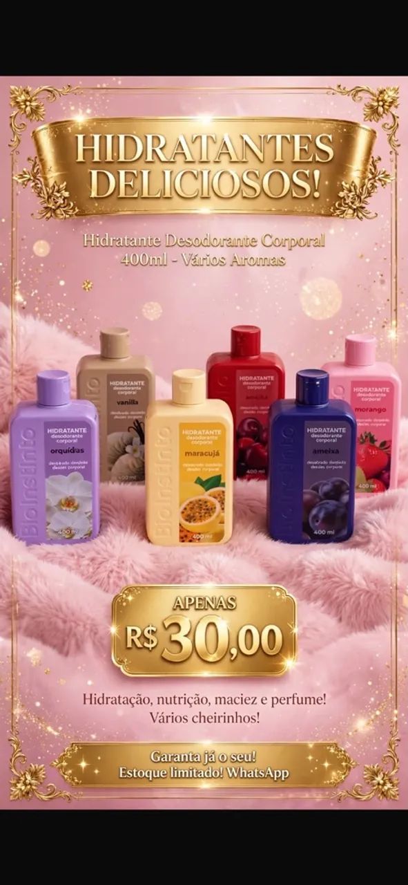 Creme de pele top árabe várias fragrâncias 