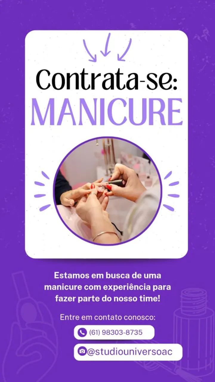 Precisamos de manicure