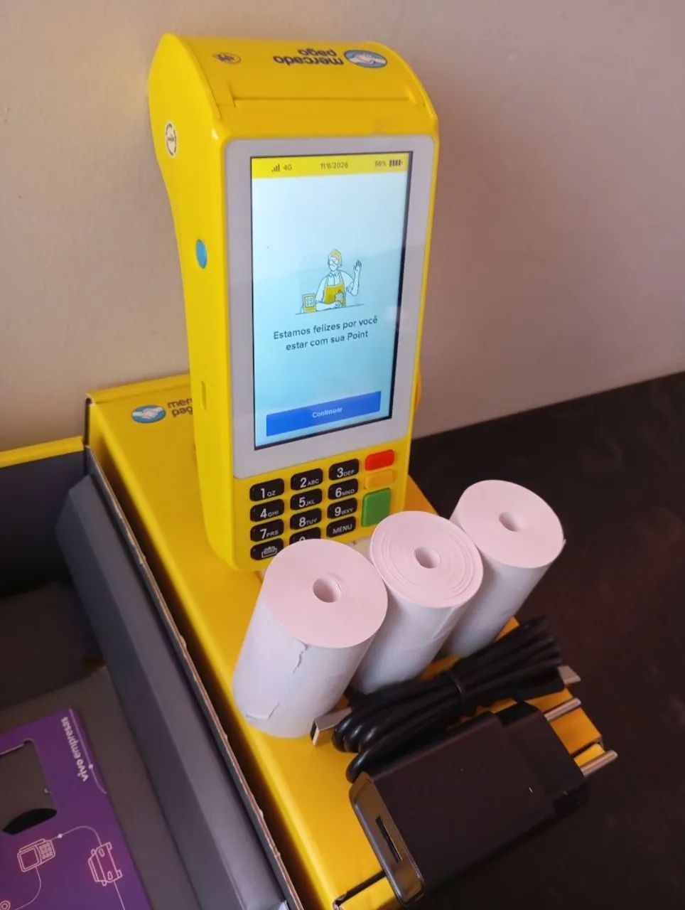 Maquininha de cartão Mercado Pago Point Pro 3 Nova