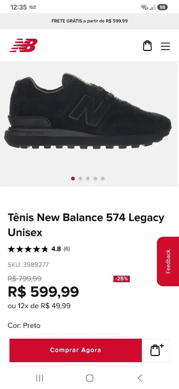 TÊNIS NEW BALANCE - Foto 5