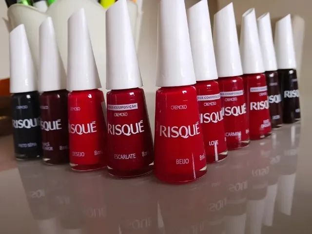 Kit 10 Esmaltes Risque Vermelhos Clássicos Vermelho - Foto 3