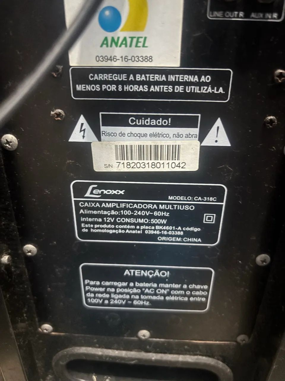 Vendo caixa de Som Lenoxx 500 wats - Foto 2