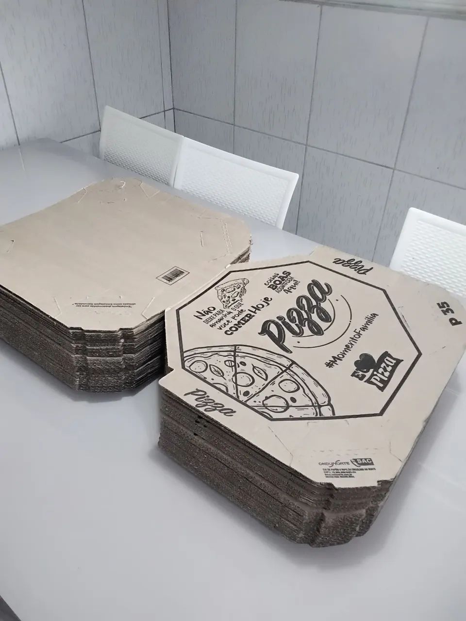 50 Caixas (embalagens) de Pizza. Tamanho 35. 