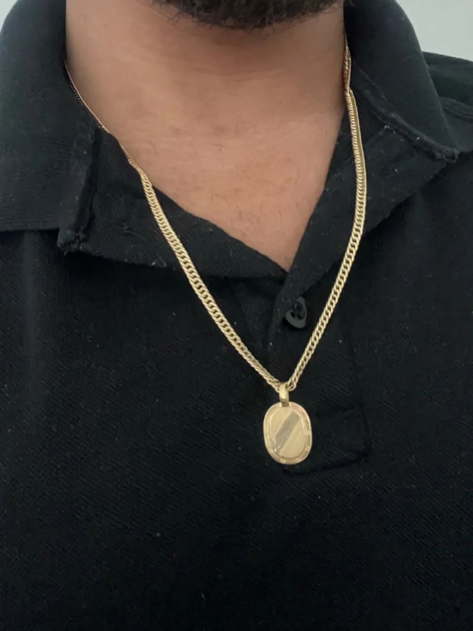Corrente Grumet com pingente Ouro 18k  - Foto 3
