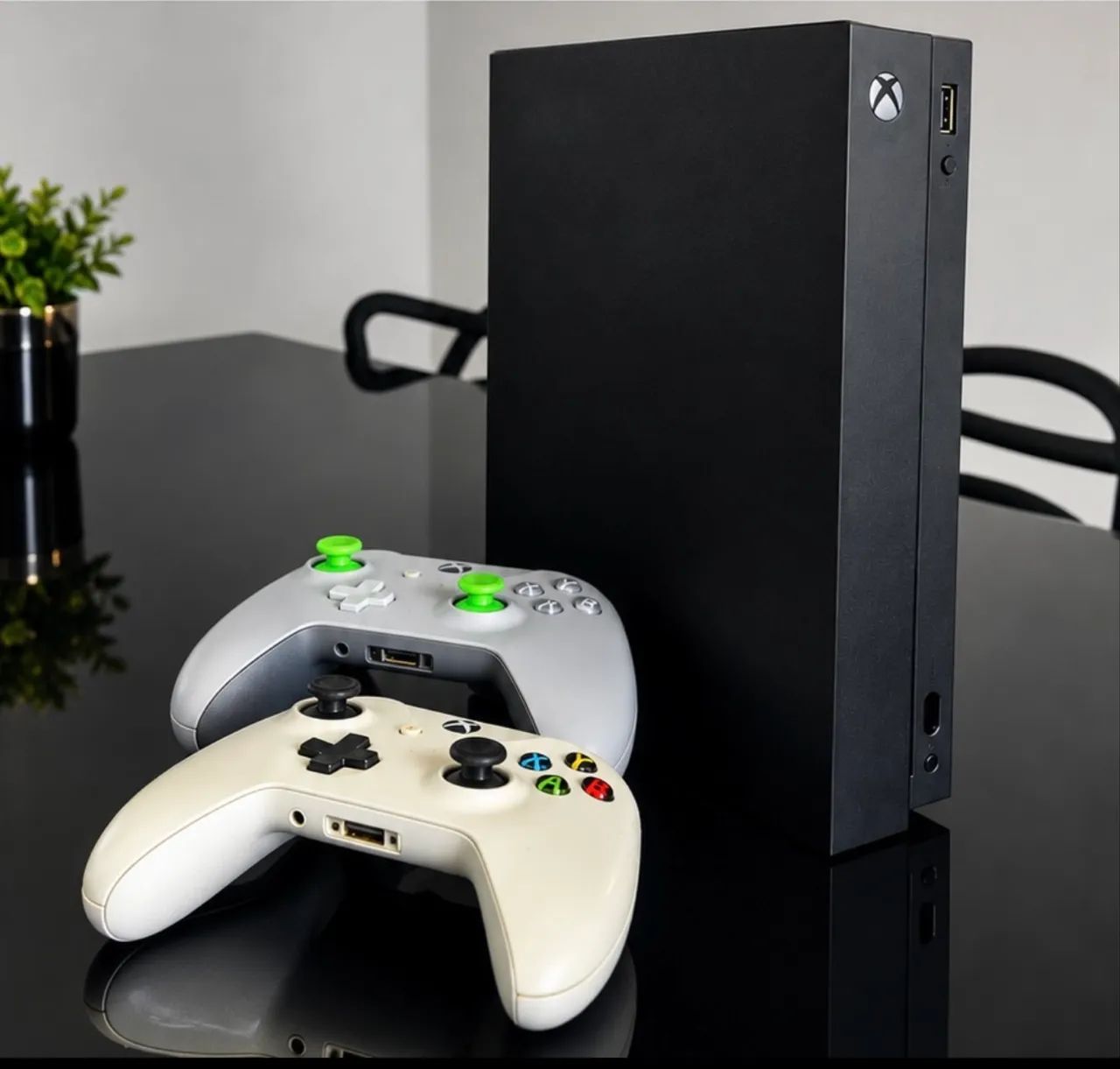 xbox one x em perfeito estado.