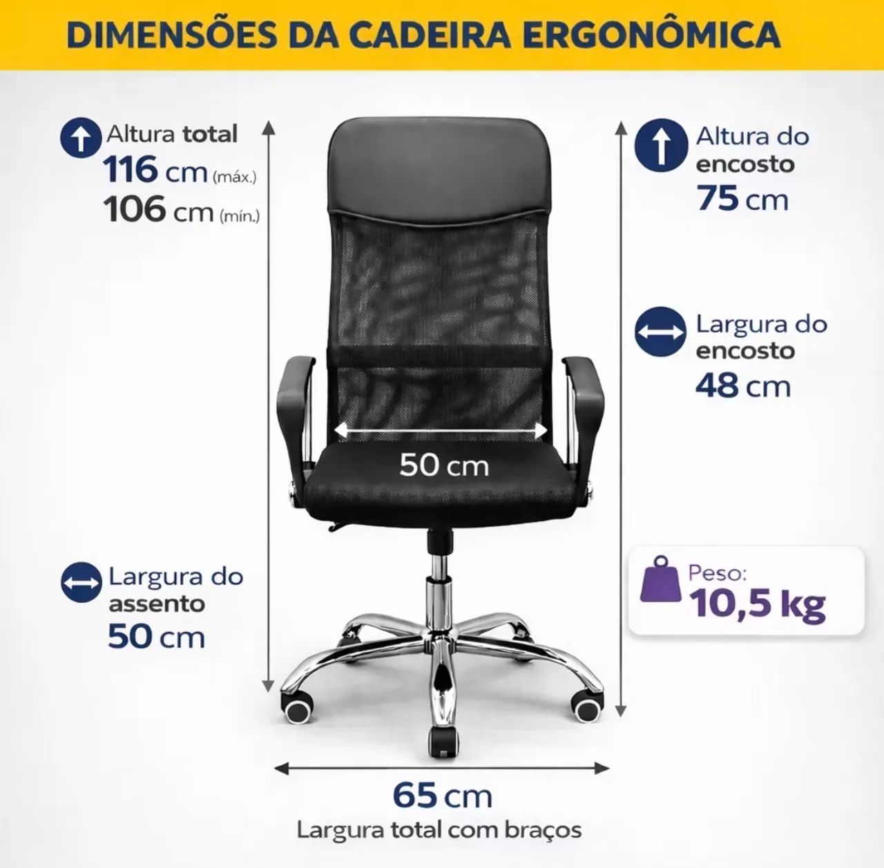 Cadeira para escritório  - Foto 2