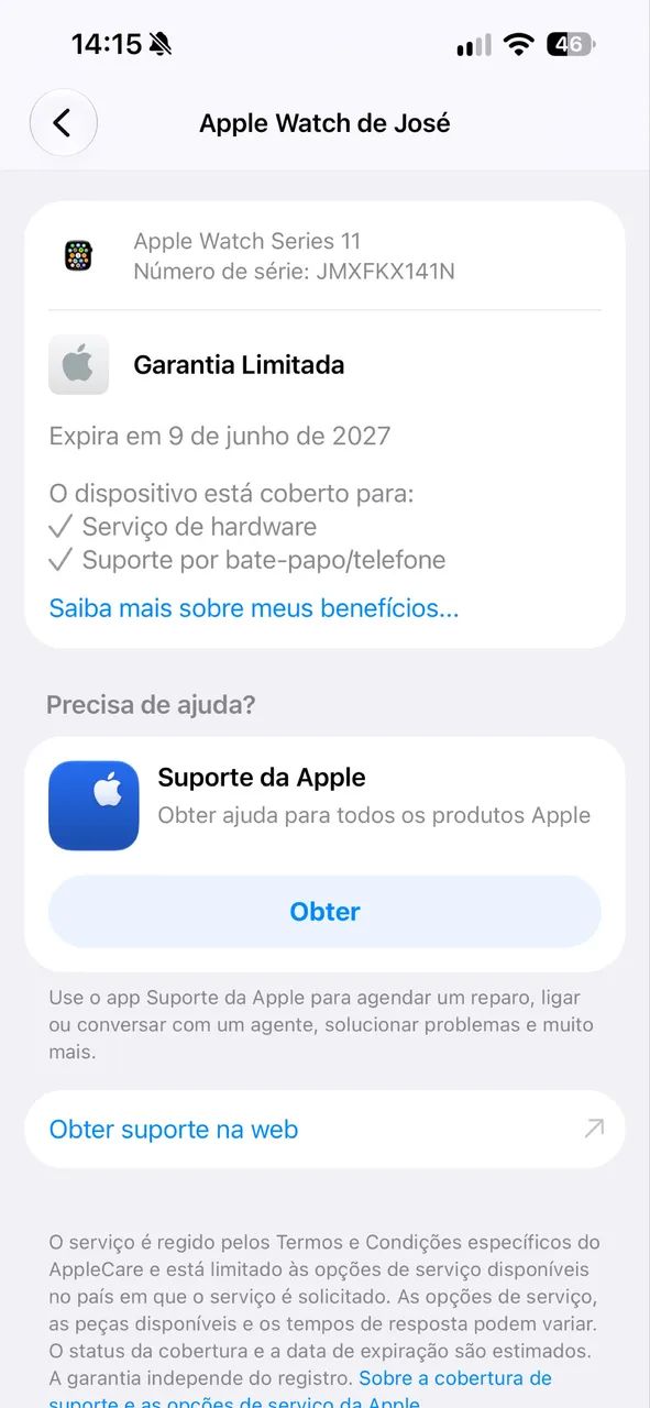 Apple whatch série 11 46mm