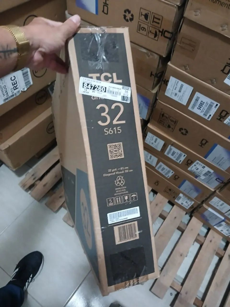  Smart tv Android TV LED 32TCL S615 HD HDR - Foto 2