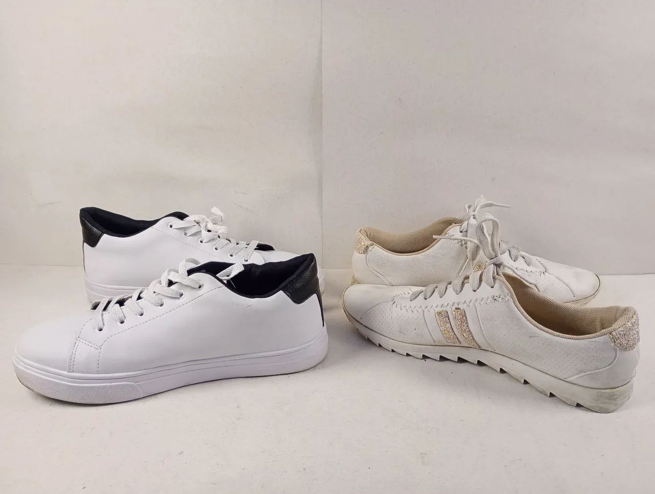 Kit com 2 Tênis Femininos Tam. 39 - Moleca e Style Shoes - Foto 4