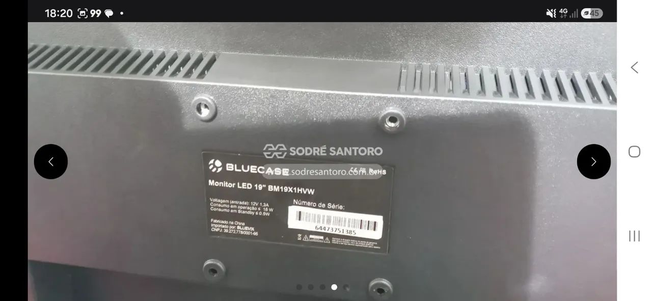 Monitor 19' de Led Bluecase  - Foto 4