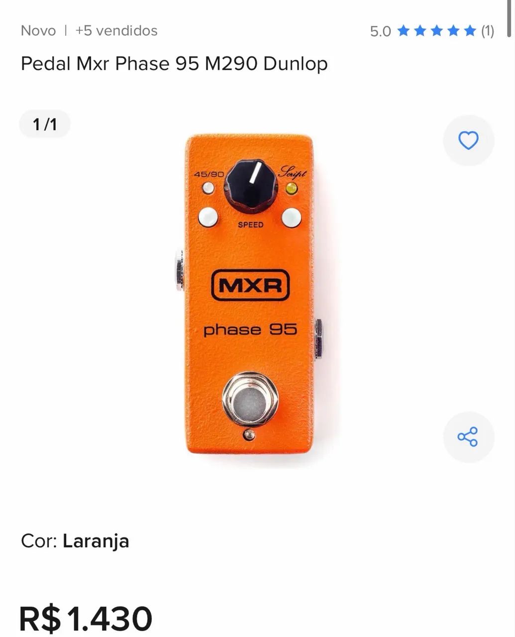 Pedal MXR Phaser 95 - Foto 4