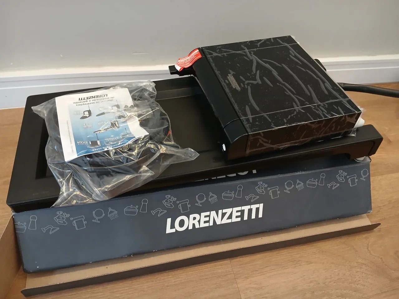 Chuveiro Eletrônico Lorenzetti Acqua Storm Preto 5500W 127v - Foto 5