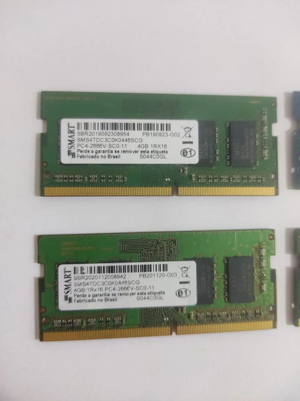 KIT 4 MEMÓRIAS RAM 4GB DDR4 - Foto 2