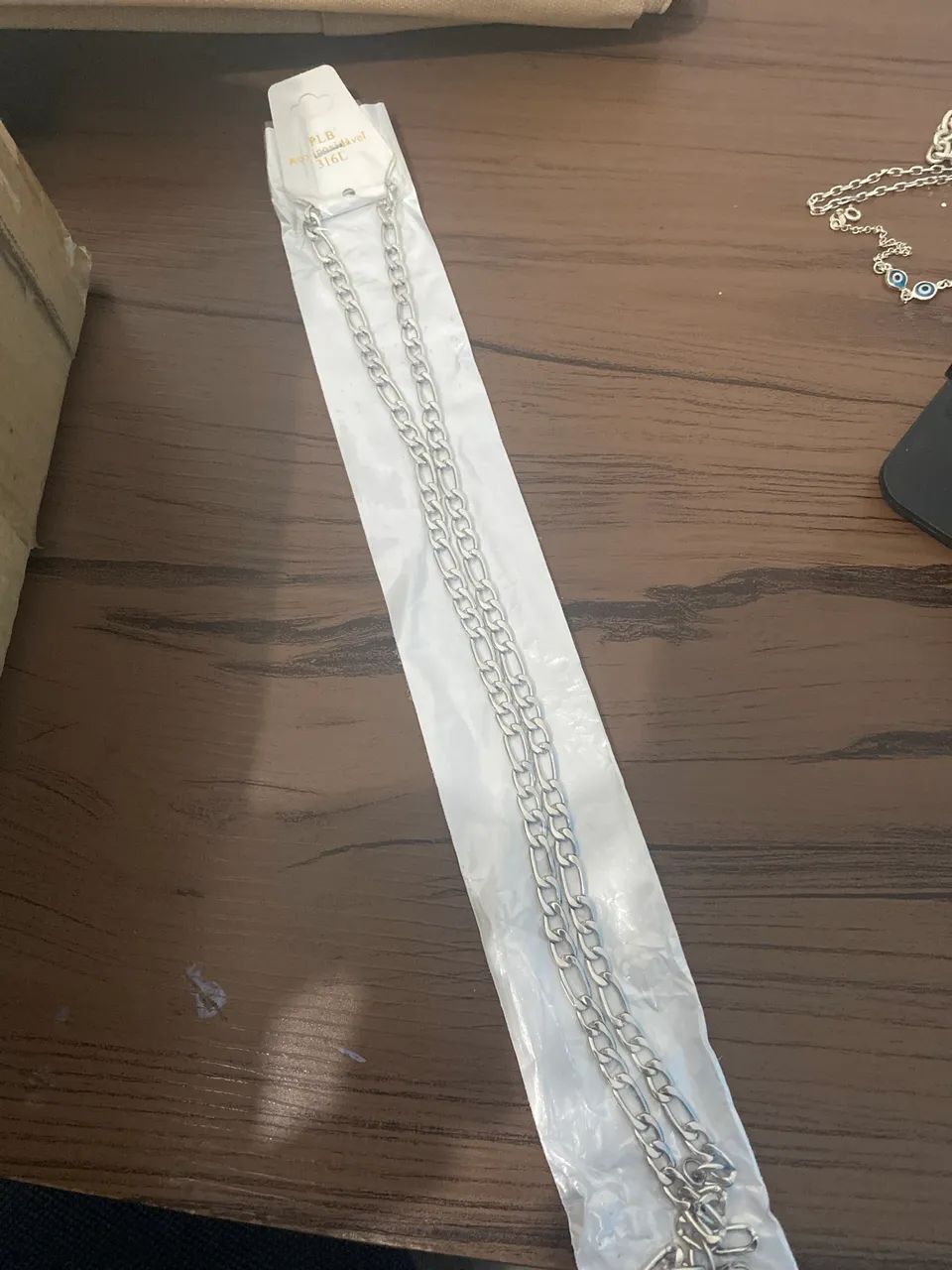 Pulseira de Prata + Corrente aço  - Foto 2