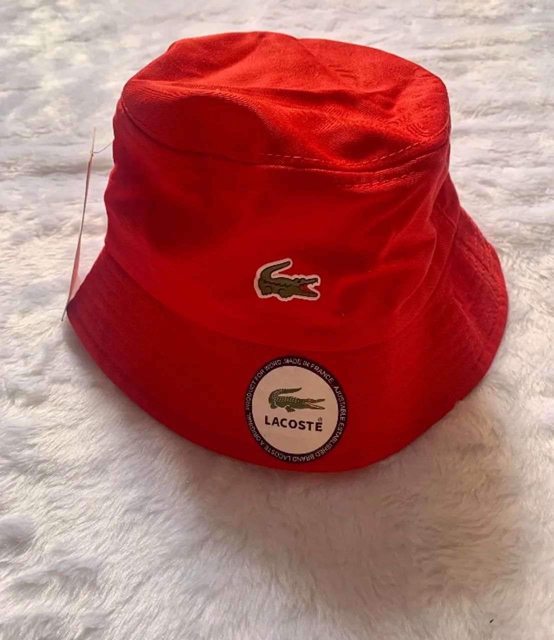 Chapéu vermelho Lacoste  - Foto 2