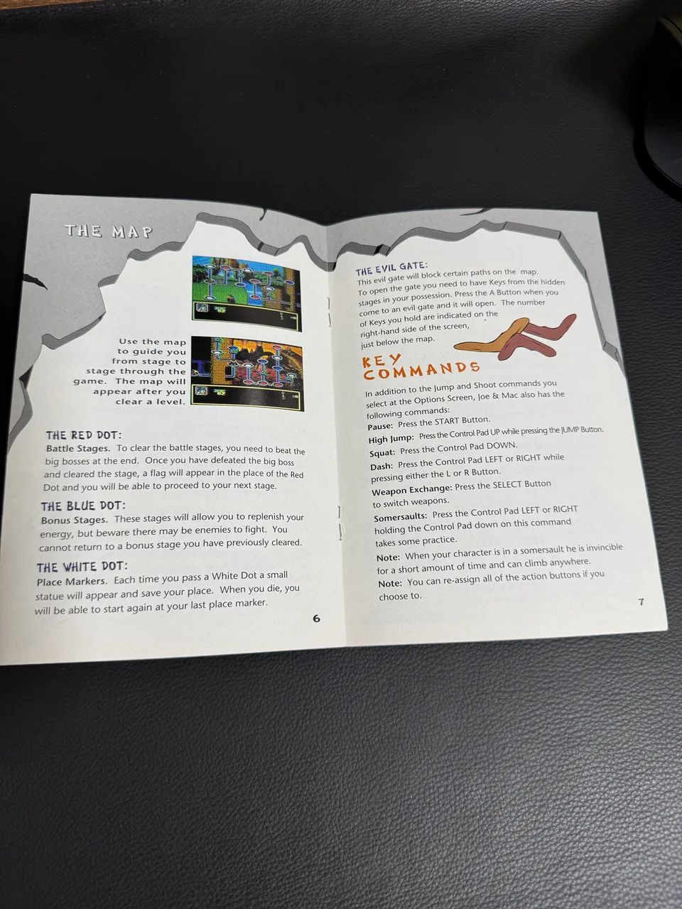 Manual JOE & MAC Original Super Nintendo - Foto 3