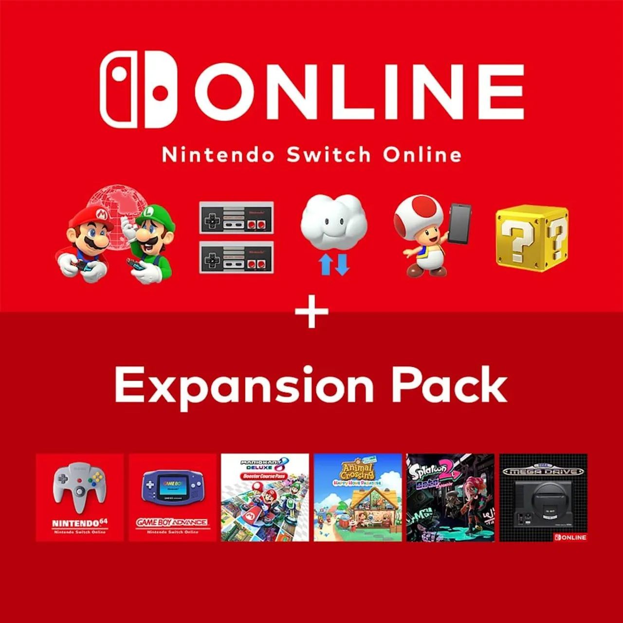 Nintendo switch online +pacote de expansão 