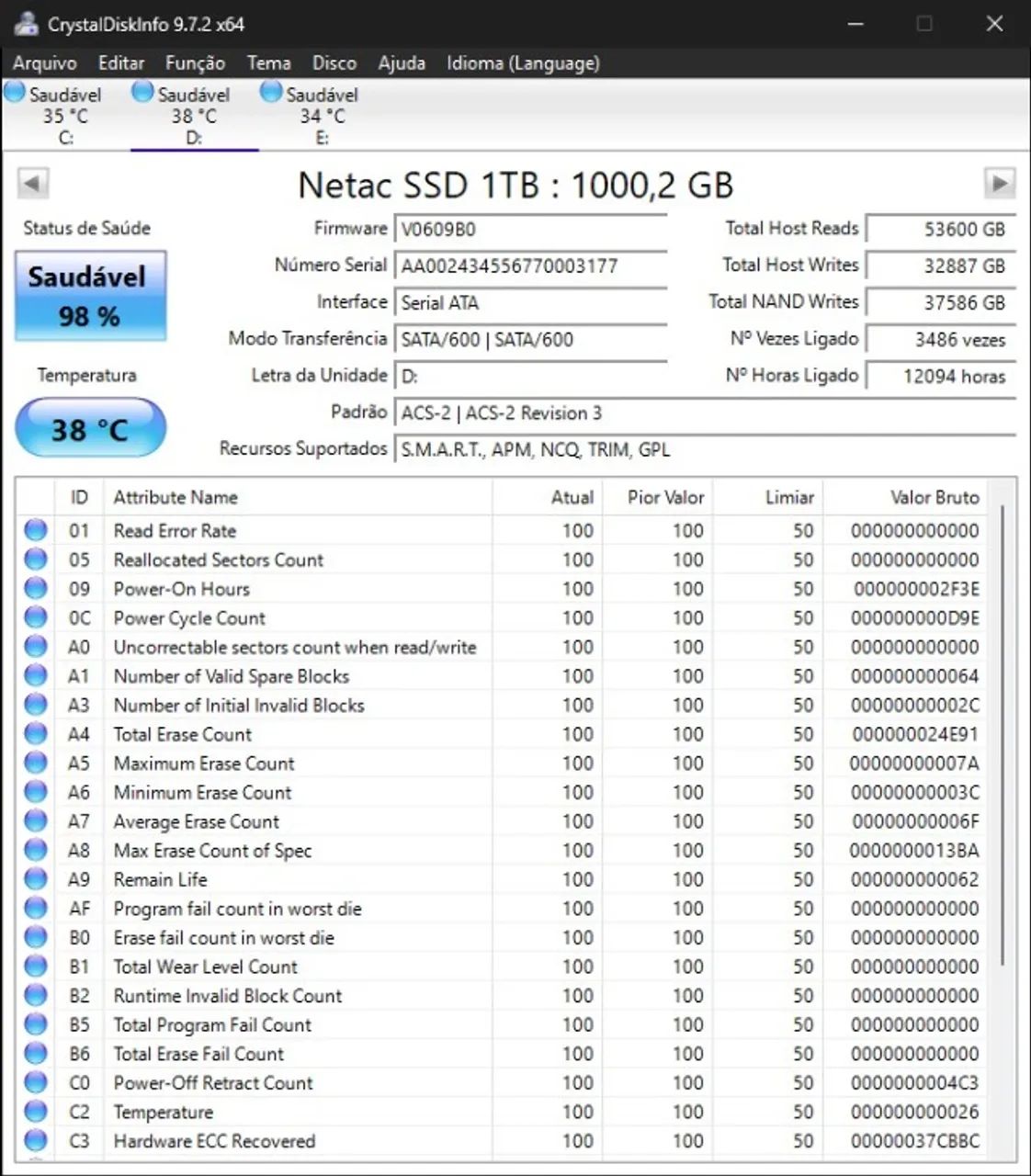 SSD 2.5 Sata3 1TB NETAC - Foto 2