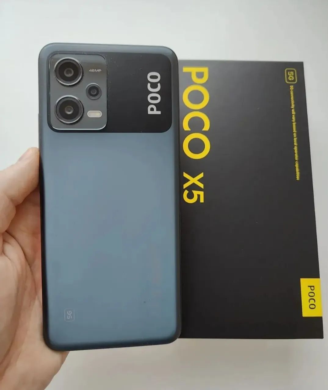 Poco X5 5G com 256GB e NFC completo na caixa!