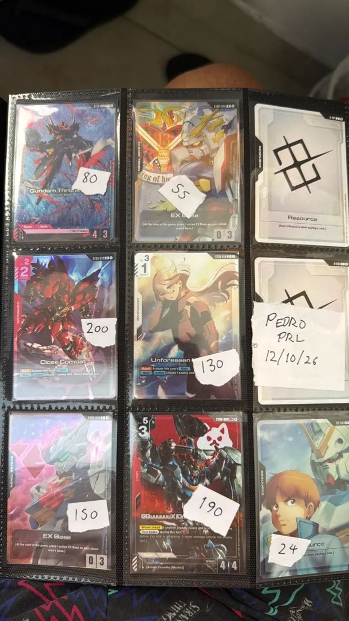 Cartas Gundam TCG