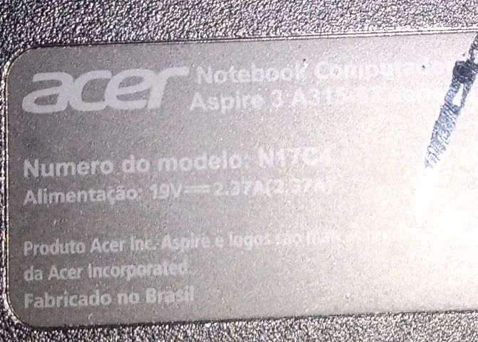 NOTEBOOK ACER ASPIRE 3 A315-53 Modelo: N17C4 Intel core i3 4GB RAM - Foto 4
