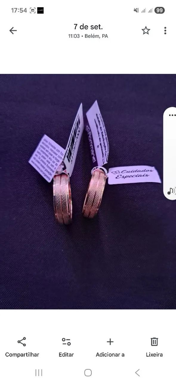 Vendo par de alianças Romanel - Foto 3
