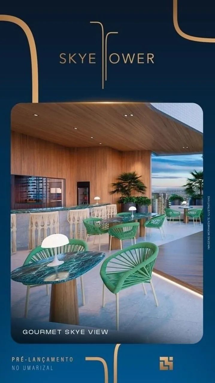 EDIFICIO - SKYE TOWER: Compacto, funcional e bem localizado em Belém - Foto 2