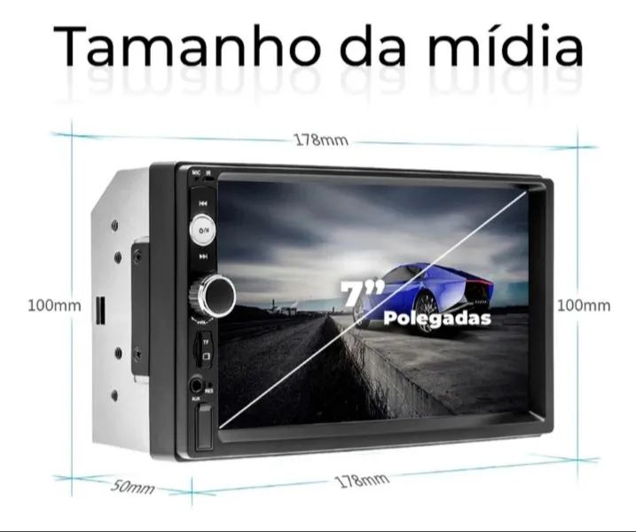 Som touchscreen e bluetooth 7 polegadas - Foto 4