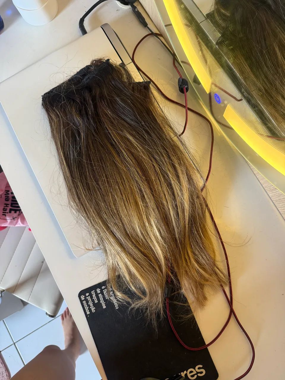 Cabelo brasileiro 105 gramas 