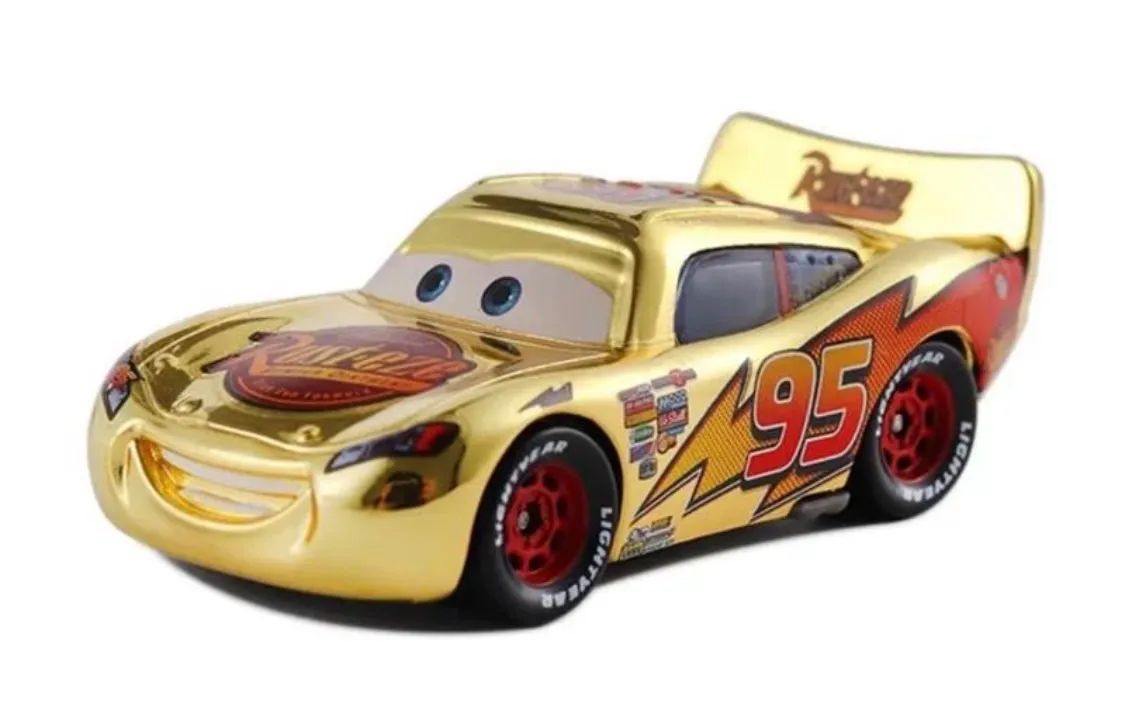 Cars Disney Relâmpago McQueen 20anos dourado - Foto 2